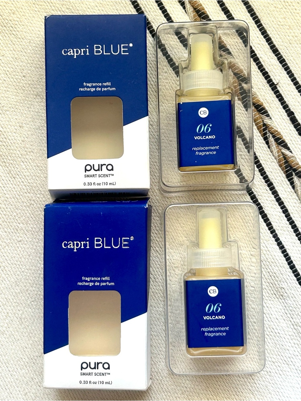 Capri Blue Volcano Pura Smart Scent Fragrance Refills 10ml Lot of 2 NIB - Picture 5 of 5